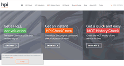 Desktop Screenshot of hpi.co.uk