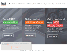 Tablet Screenshot of hpi.co.uk