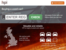 Tablet Screenshot of centralgarageco.hpi.co.uk