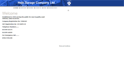 Desktop Screenshot of halegarage.hpi.co.uk
