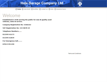 Tablet Screenshot of halegarage.hpi.co.uk