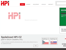 Tablet Screenshot of hpi.cz